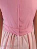 60s Pink Party Dress Petite - back