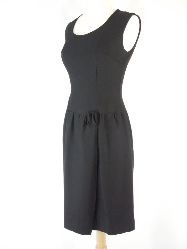 50s/60s Black Sheath Dress