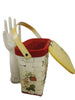 70s Basket Purse With Strawberries - side