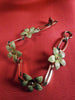 Bracelet fleurs dorées Art déco des années 40 par Krementz