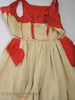 50s Quilted Dirndl Dress - interior