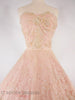 40s/50s Pink Chantilly Ball Gown - close view with hoop