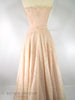 40s/50s Pink Chantilly Ball Gown - back full view