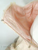 40s/50s Pink Chantilly Ball Gown - closure interior