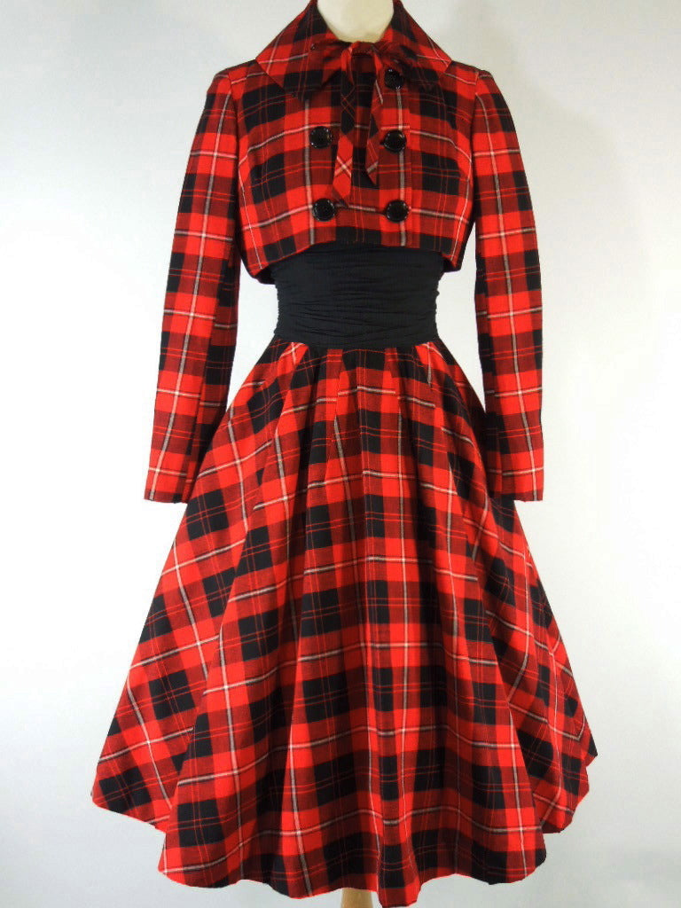 Total betty plaid clearance dress