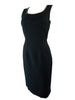 50s/60s Black Dress With Rhinestone Neckline