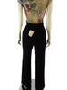 70s Velvet High Waist Pants - back