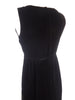 60s Velvet Little Black Dress Sexy Cut-Out at Bust