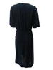 40s Navy Blue Rayon Day Dress - back