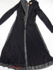 Robe métallisée noire et argentée des années 50