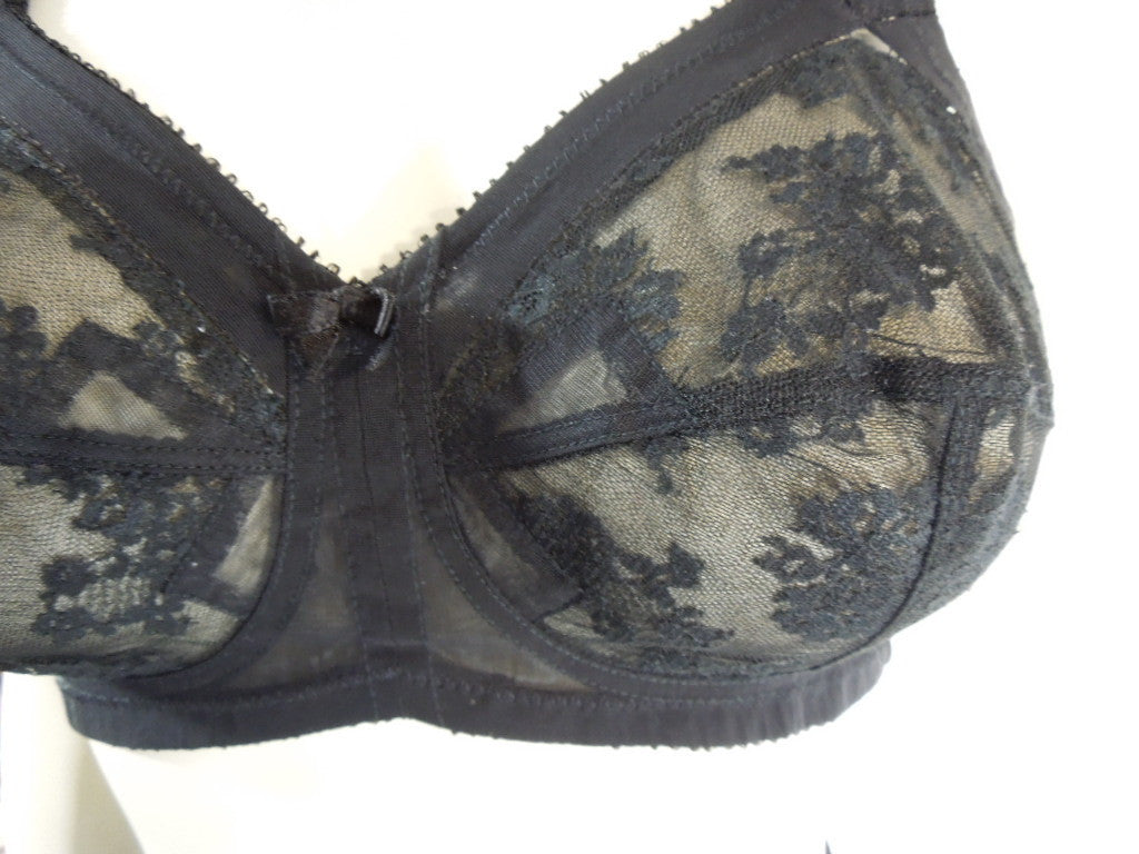 Vintage 60s Bra Sky-Bali Black Lace 36B Bali Style 3500 – Better