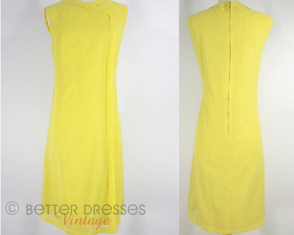 60s Yellow Shift Dress