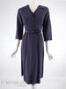 50s Navy Blue Day Dress - with our belt