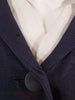 50s Navy Blue Day Dress - neckline detail