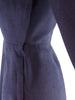 50s Navy Blue Day Dress - side zipper