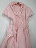 50s/60s Pink Seersucker Day Dress