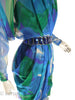 80s Silk Cocktail Dress - side