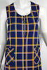 60s/70s Mod Mini Dress in Navy Plaid