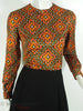 60s/70s Autumn Colors Dress