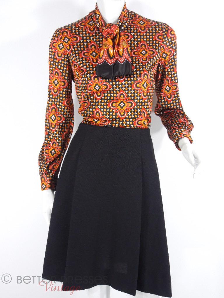 60s/70s Autumn Colors Dress