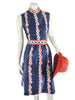 70s Red, White + Blue Sleeveless Shift