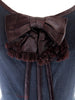 60s Satin Trimmed Shift Dress - bow detail