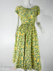 50s Yellow & Green Cotton Dress at Better Dresses Vintage. without crinoline.