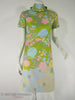 60s Bright Green Floral Hi-Neck Shift by Peck & Peck at Better Dresses Vintage.