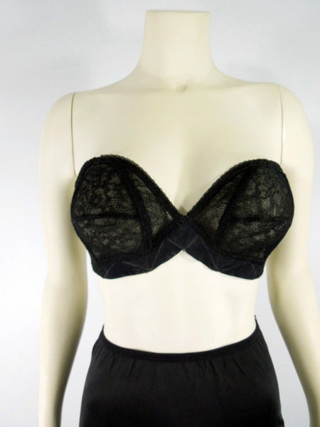 Strapless Bra by Suspenda-Bra at Better Dresses Vintage. Front view.