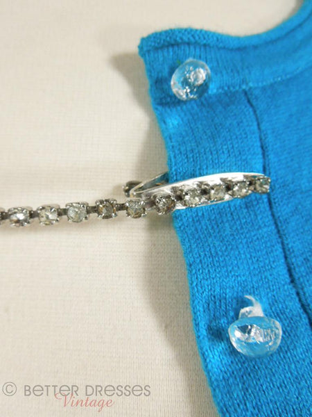 Vintage 50s Rhinestone Sweater Clips