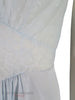 50s Light Blue Vanity Fair Nightgown - waist detail