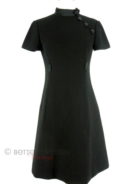 60s Mod Dress in Black by Adele Simpson