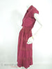 1940s 1950s Dress and Bolero set in Raspberry Red - side view