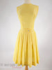 60s Yellow Gingham Scooter Dress - front