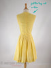 60s Yellow Gingham Scooter Dress - back
