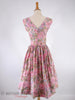 50s/60s Full-Skirted Floral Dress - back