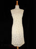 60s Cream Lace Sheath - front view