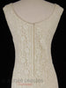 60s Cream Lace Sheath - back close