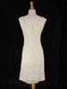 60s Cream Lace Sheath - back