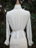 10s White Cotton Blouse - back view