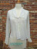 10s White Cotton Blouse - untied