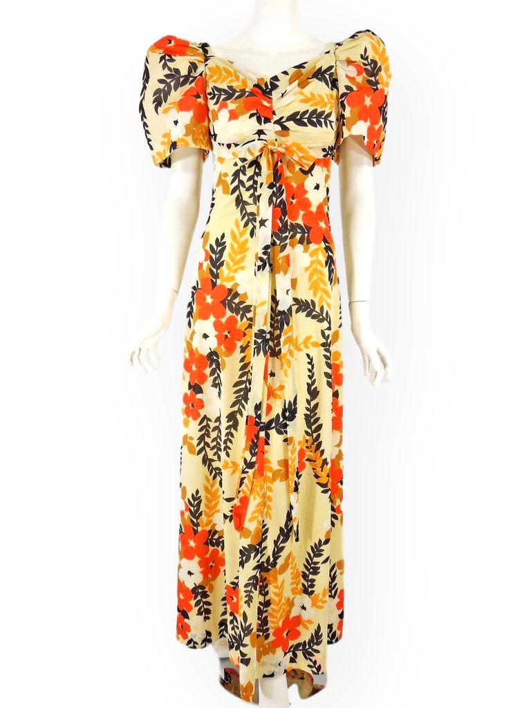 70s Does 30s maxi dress