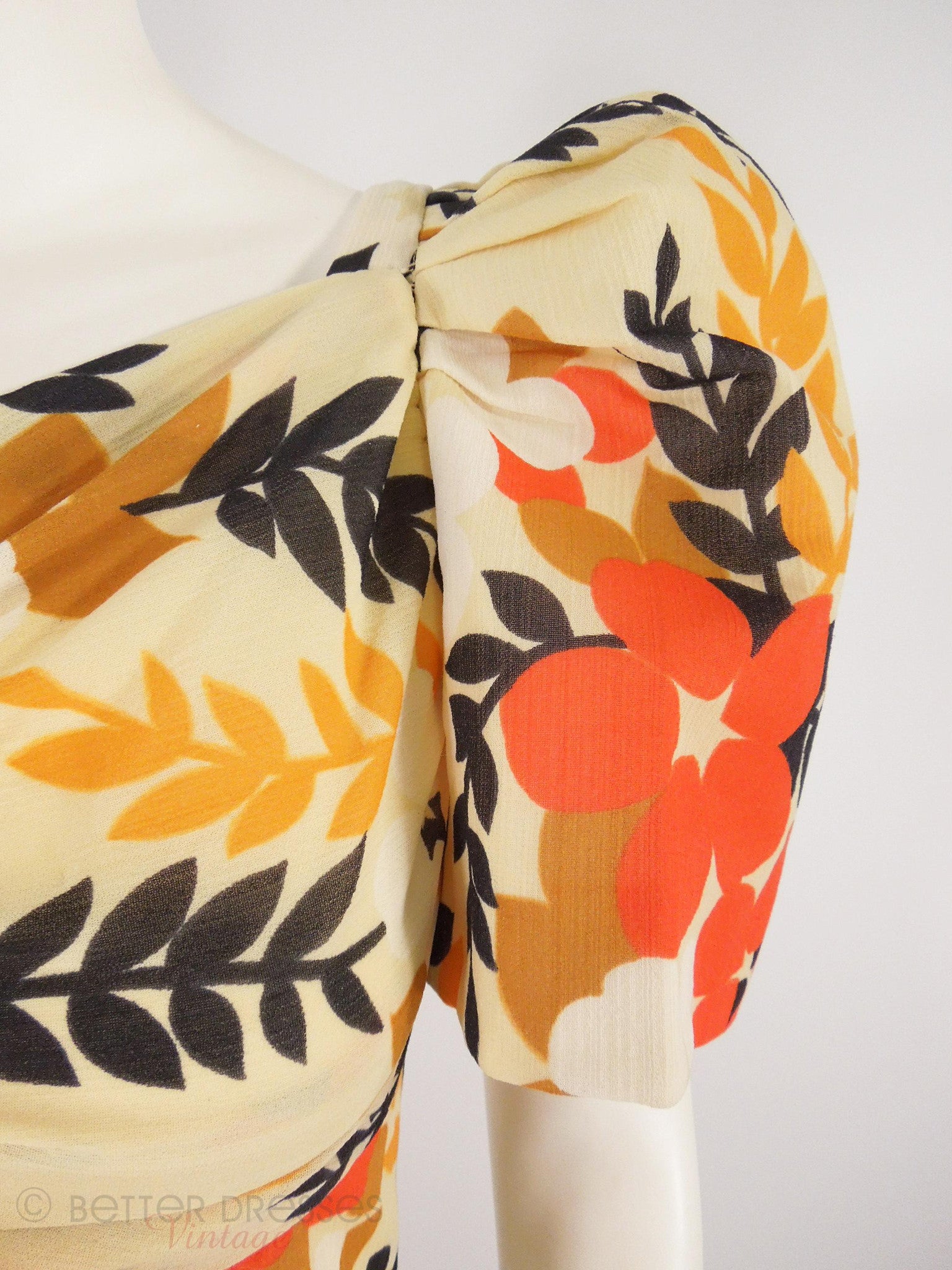 neon rose grapefruit print tea dress Skylar Tea Rose Dress