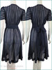 30s/40s Navy Dress - back views