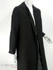 50s Black Silk Duster Coat