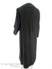 50s Black Silk Duster Coat