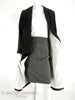 50s Black Silk Duster Coat