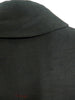 Manteau Duster en soie noire des années 50