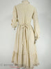 70s Gunne Sax Cream Floral Neo-Victorian Dress at Better Dresses - back view