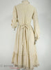 70s Gunne Sax Cream Floral Neo-Victorian Dress at Better Dresses - back view